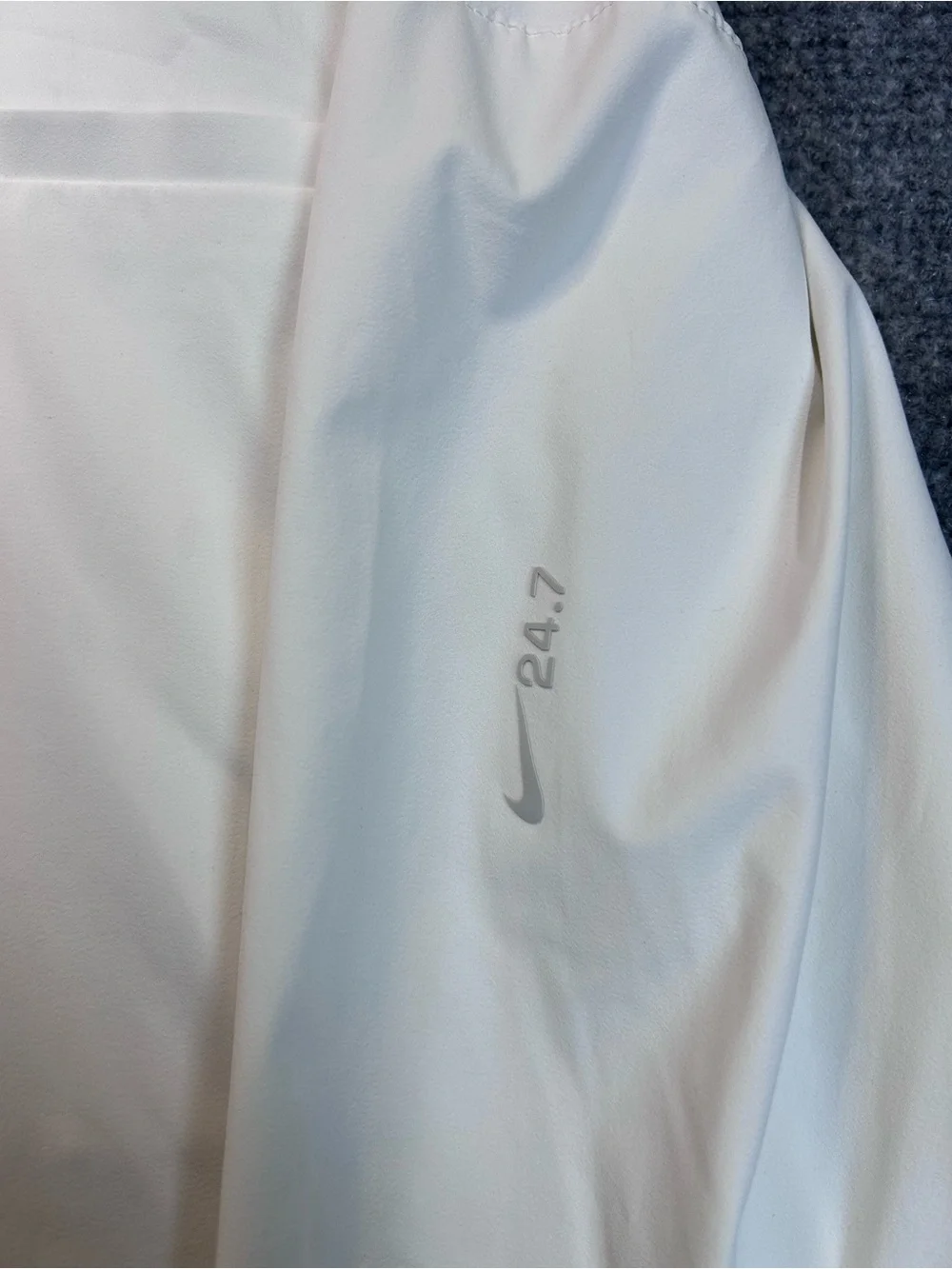 Nike 24.7 Technical Stretch White Casual Button-Down Long Sleeve Shirt